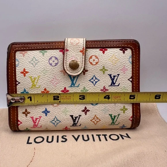 Louis Vuitton Murakami white kisslock wallet - Picture 11 of 16